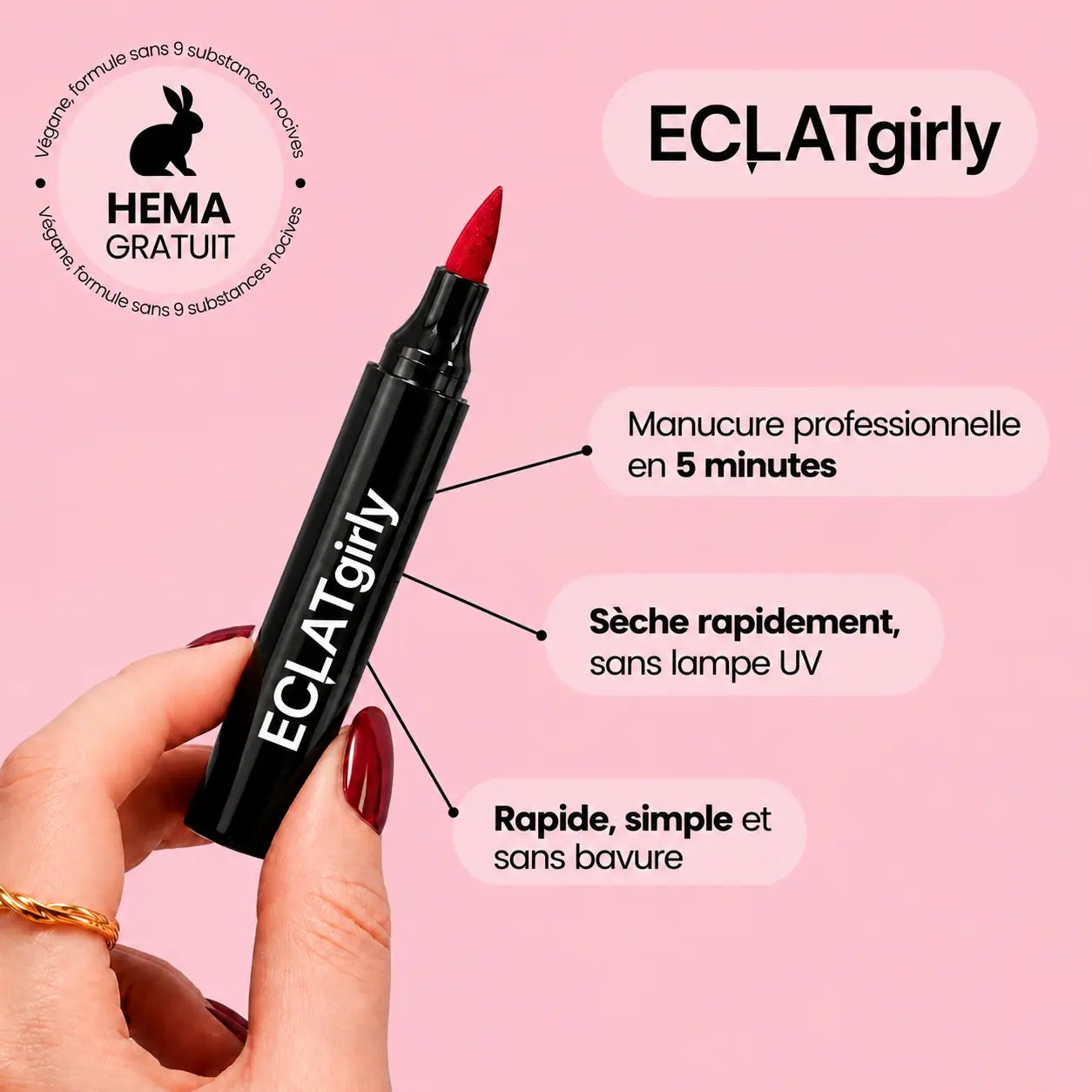 5 stylos vernis à ongles sans lampe UV | ECLATgirly