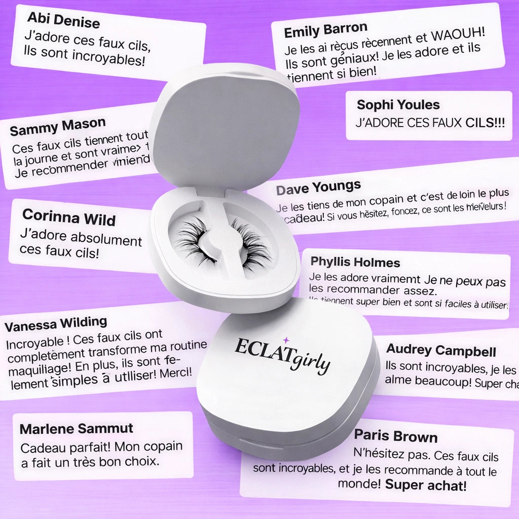 Faux cils magnétiques sans colle ECLATgirly