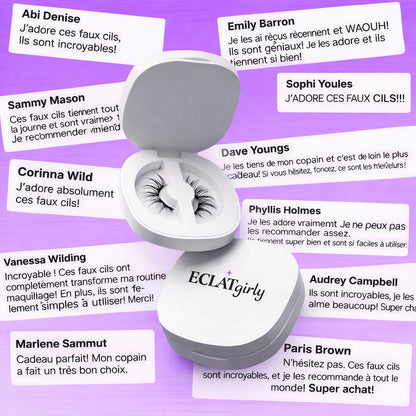 Faux cils magnétiques sans colle ECLATgirly