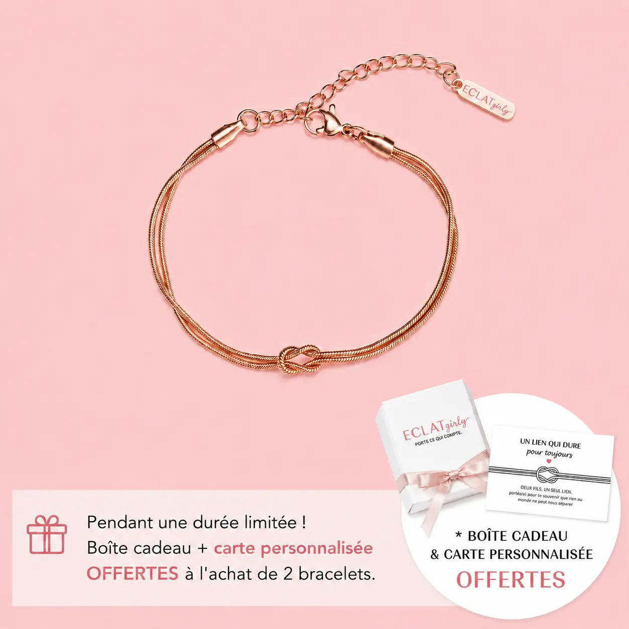 Bracelet à nœuds de connexion