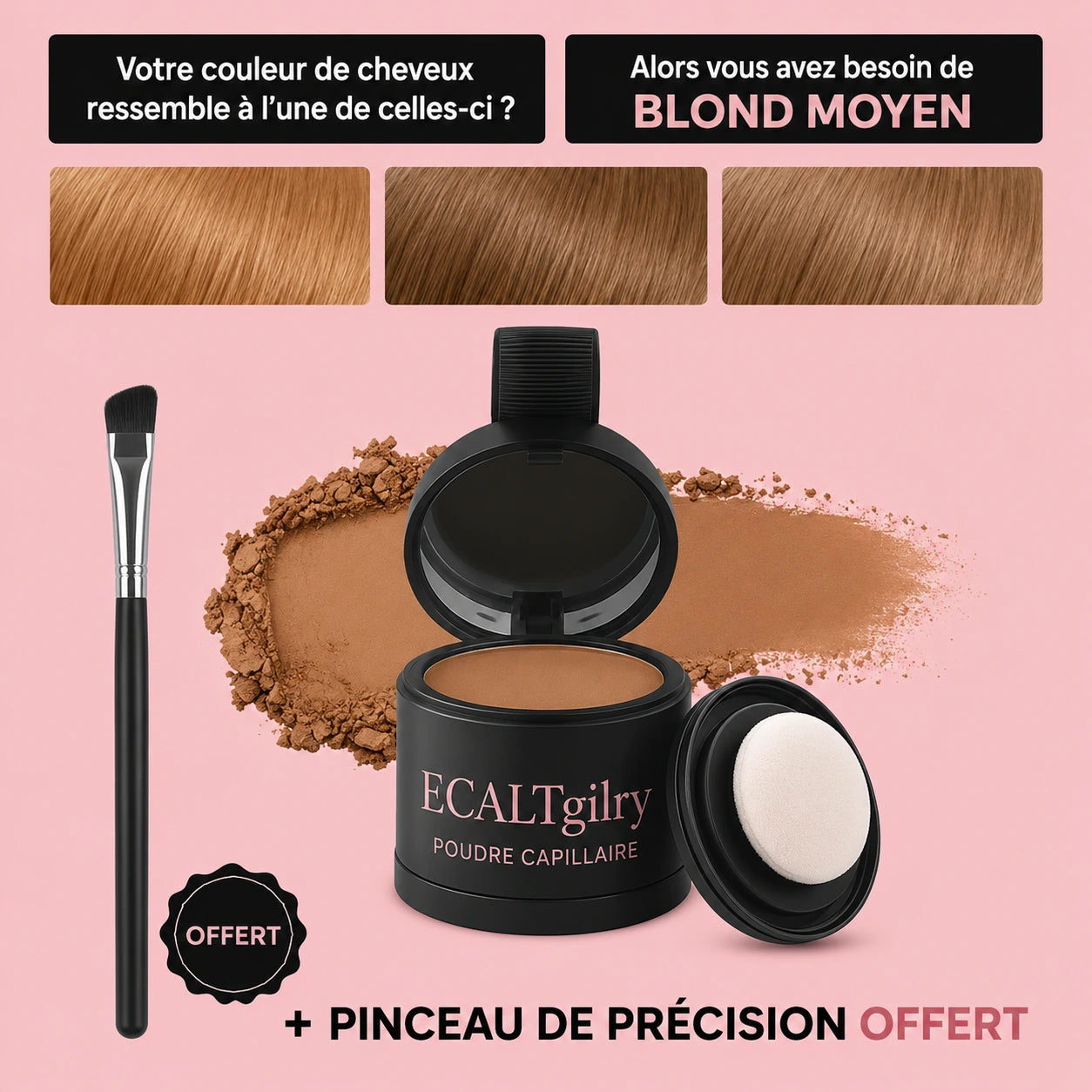 Poudre Capillaire Couvre-Racines & Zones Clairsemées — ECLATgirly