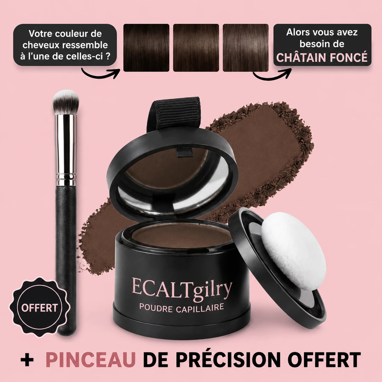 Poudre Capillaire Couvre-Racines & Zones Clairsemées — ECLATgirly
